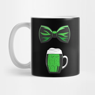 Green bow and green beer? Why not? Do it elegantly! Mug